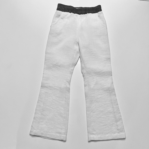 La Miniature Girls White Linen Pants - New and gorgeous! - Picture 1 of 12